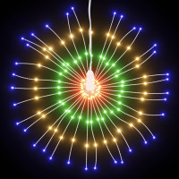Produktbild för Julbelysning 8 st 140 LED flerfärgad 17 cm