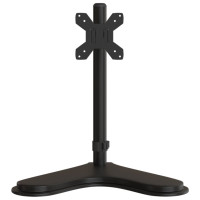 Produktbild för Skärmfäste för 4 skärmar svart stål VESA 75/100 mm