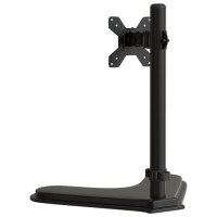 Produktbild för Skärmfäste för 4 skärmar svart stål VESA 75/100 mm