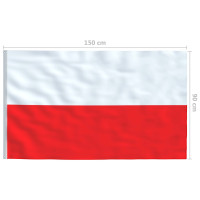 Produktbild för Polens flagga 90x150 cm