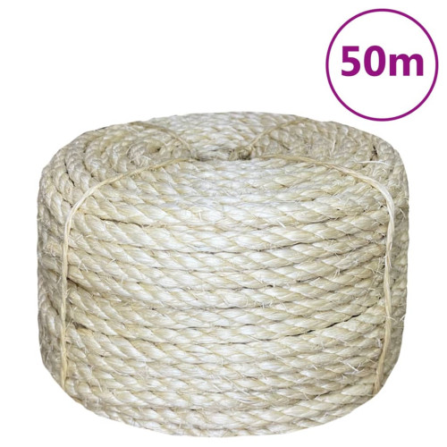 vidaXL Rep 100% sisal 8 mm 50 m