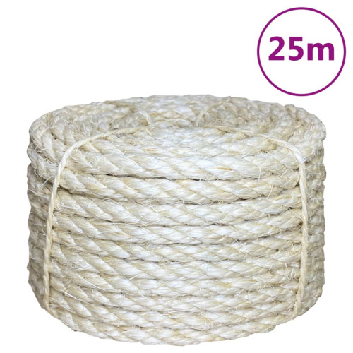 vidaXL Rep 100% sisal 10 mm 25 m