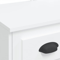 Miniatyr av produktbild för Sminkbord med LED-lampor vit 90x42x132,5 cm