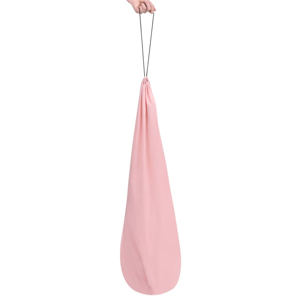 Produktbild för Tipitält för barn med väska peachskin rosa 120x120x150 cm