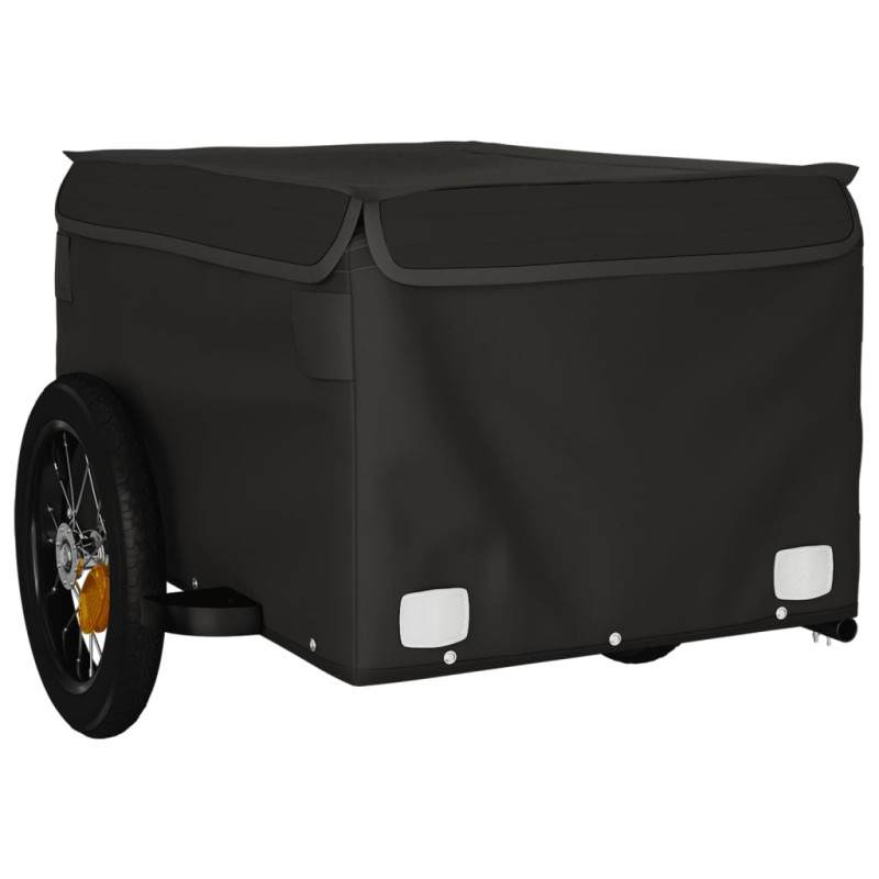 Produktbild för Cykelvagn svart 30 kg järn