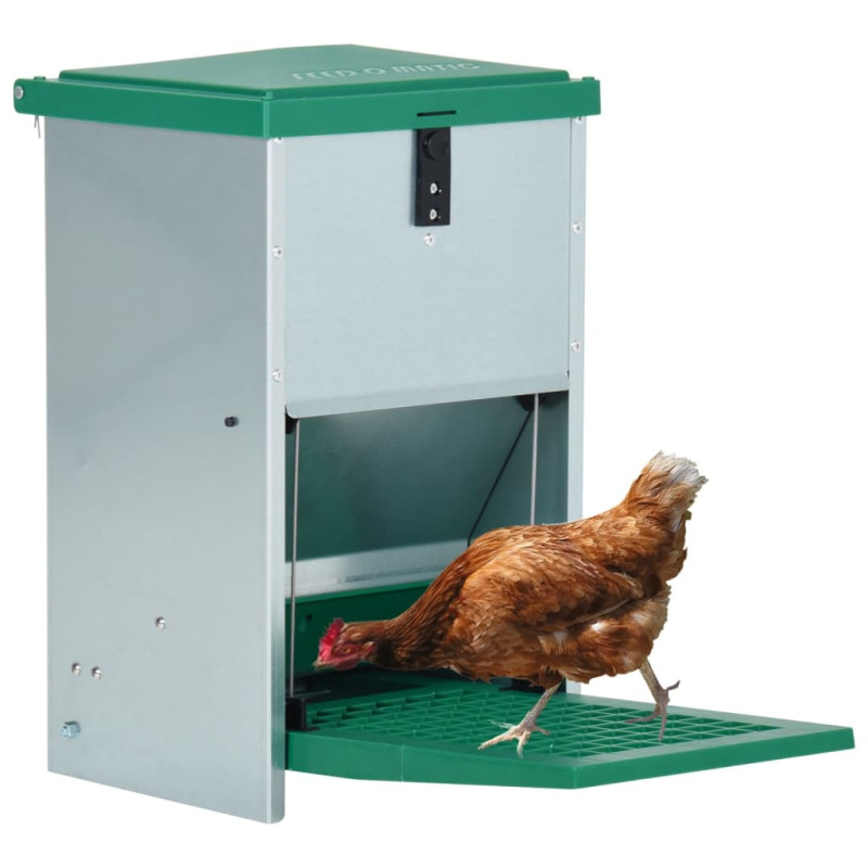 Produktbild för Foderautomat för fjäderfä med pedal 8 kg