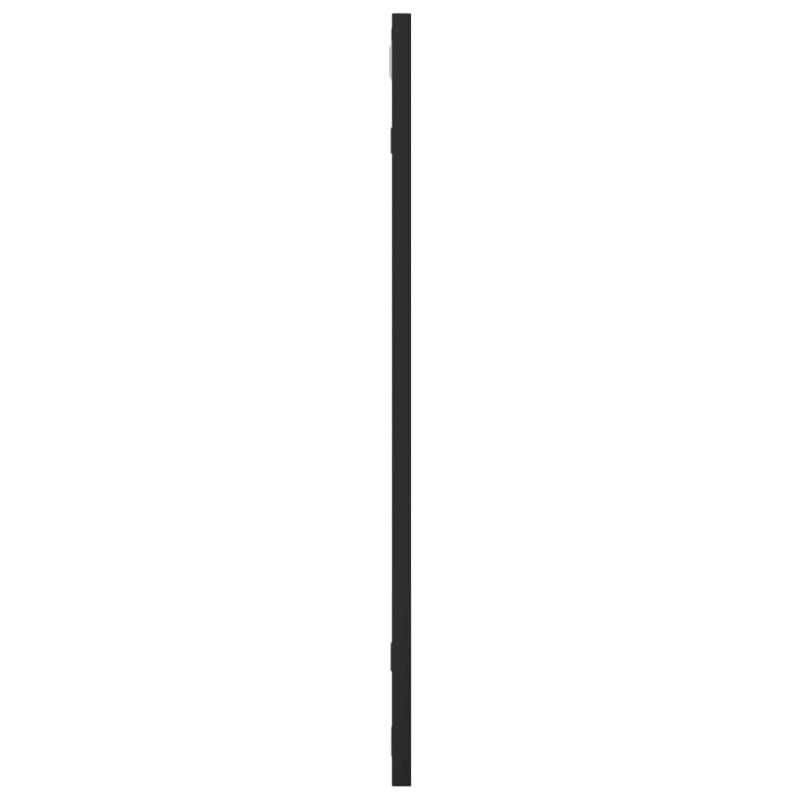 Produktbild för Väggspegel svart 60x60 cm fyrkantig järn
