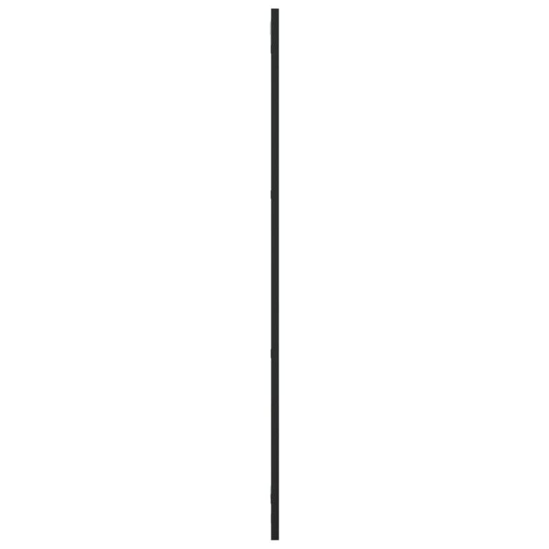 Produktbild för Väggspegel svart 30x100 cm rektangulär järn