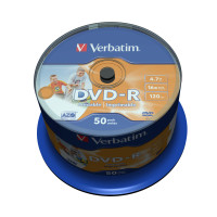 Miniatyr av produktbild för Verbatim 43533 tomma dvd:er 4,7 GB DVD-R 50 styck