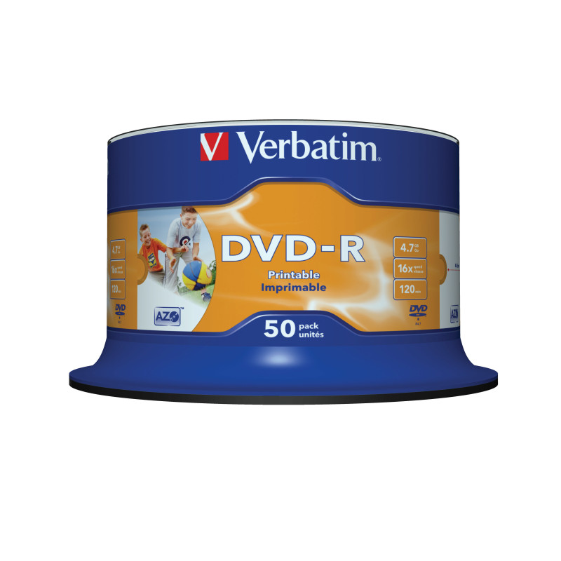 Produktbild för Verbatim 43533 tomma dvd:er 4,7 GB DVD-R 50 styck