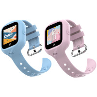 Miniatyr av produktbild för Kidswatch 4G Smartwatch för barn Blå + Rosa rem