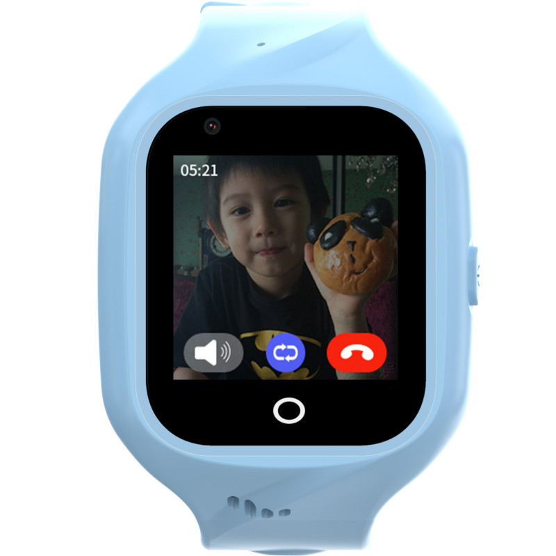 Produktbild för Kidswatch 4G Smartwatch för barn Blå + Rosa rem