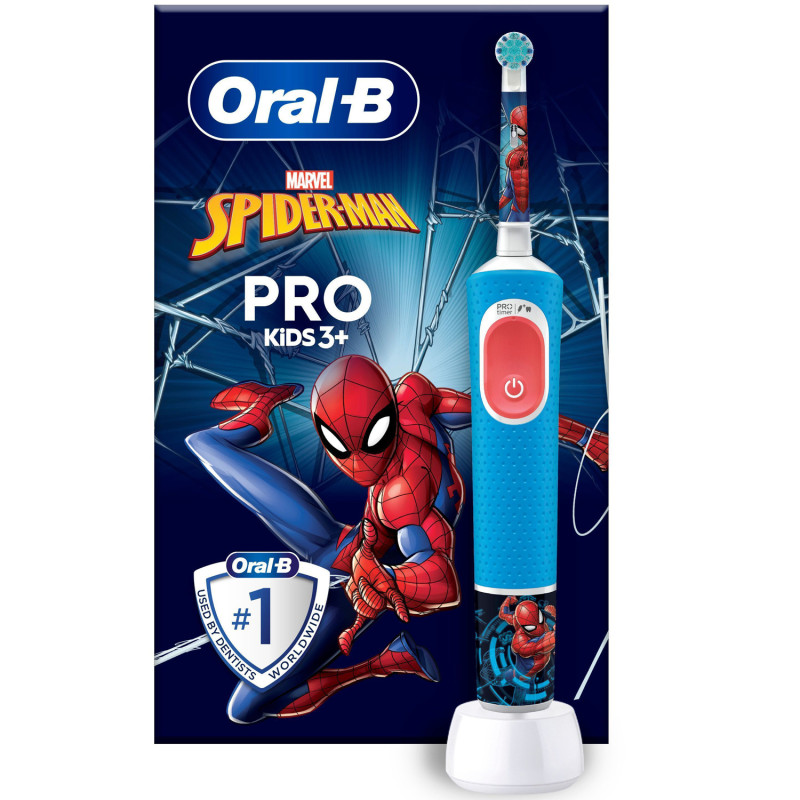 Produktbild för Eltandborste Vitality Pro Kids Spiderman HBOX