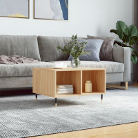 Produktbild för Soffbord sonoma-ek 60x50x36,5 cm konstruerat trä