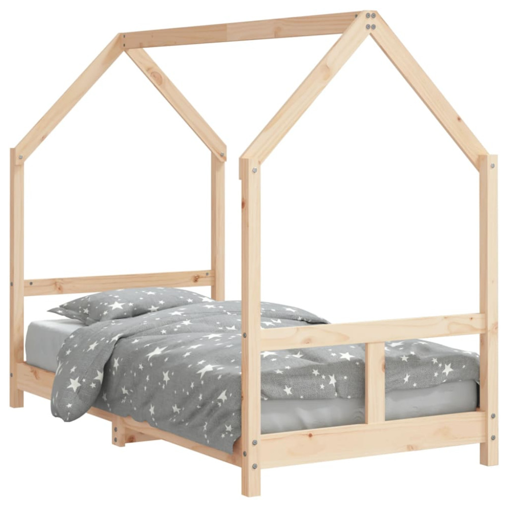 Produktbild för Sängram för barnsäng 80x160 cm massiv furu