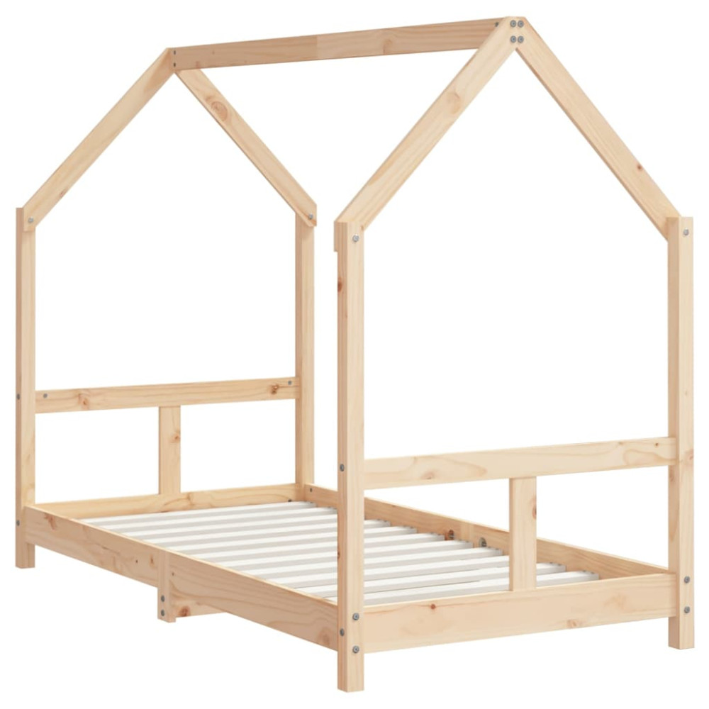 Produktbild för Sängram för barnsäng 80x160 cm massiv furu
