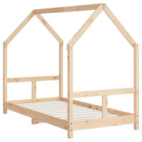 Produktbild för Sängram för barnsäng 80x160 cm massiv furu