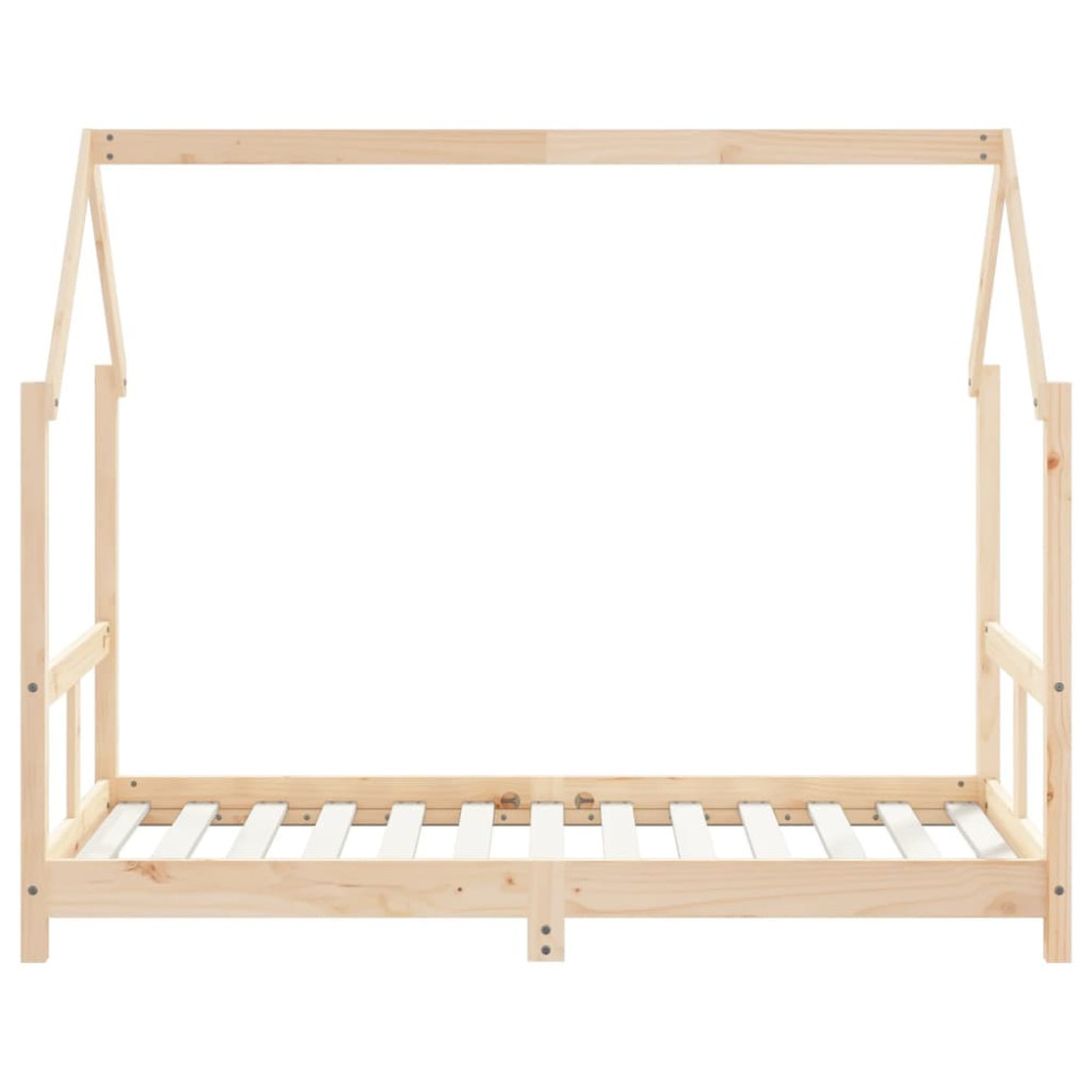 Produktbild för Sängram för barnsäng 80x160 cm massiv furu
