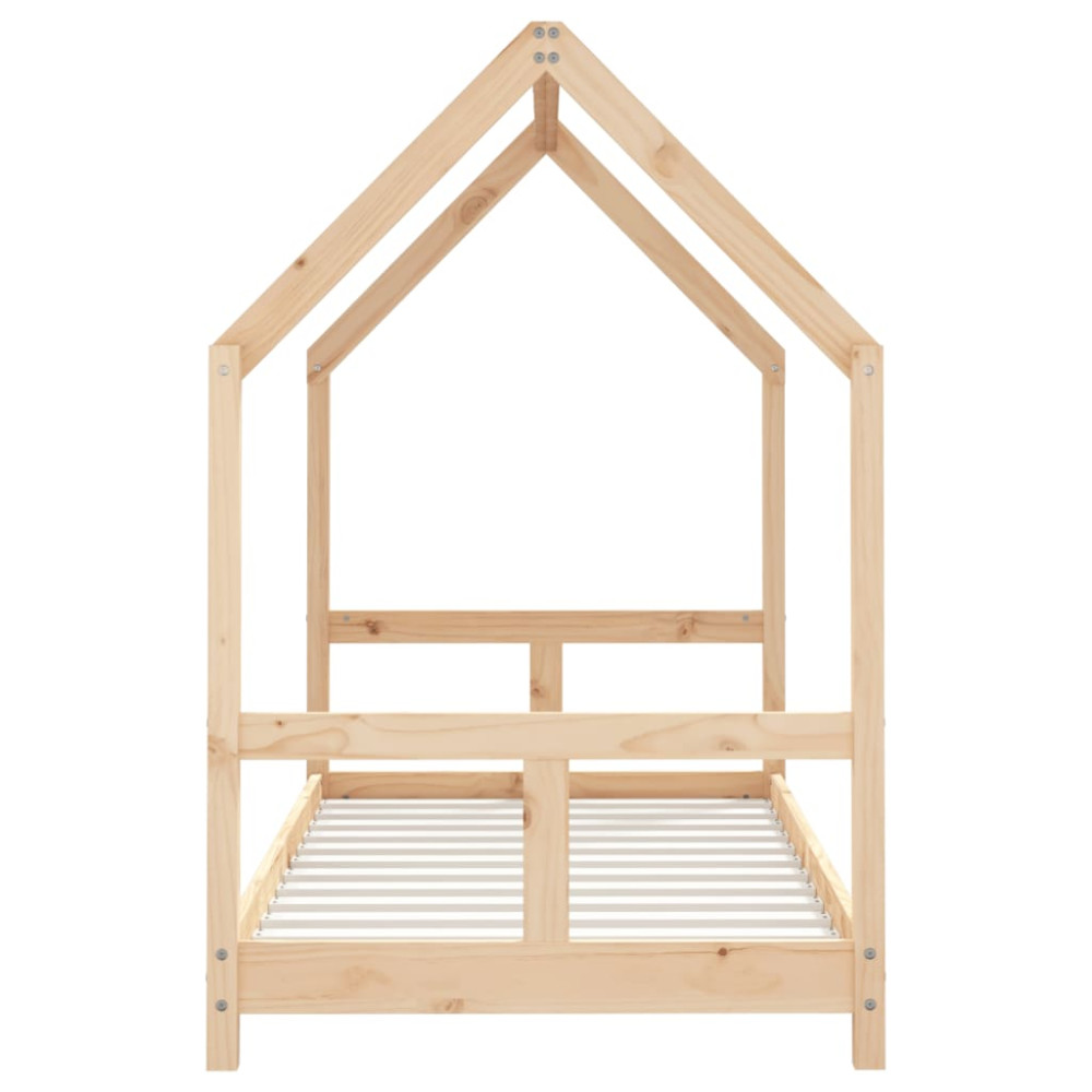 Produktbild för Sängram för barnsäng 80x160 cm massiv furu