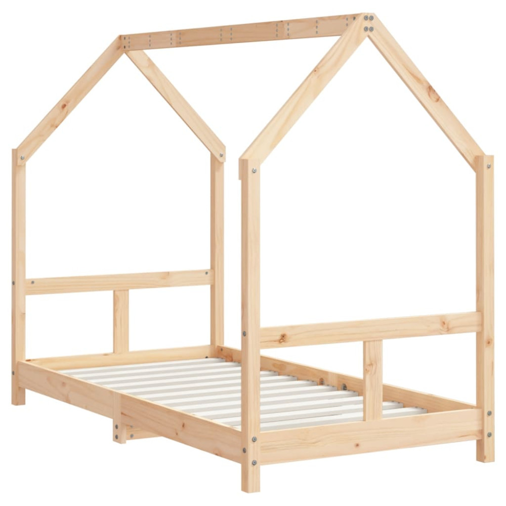 Produktbild för Sängram för barnsäng 80x160 cm massiv furu