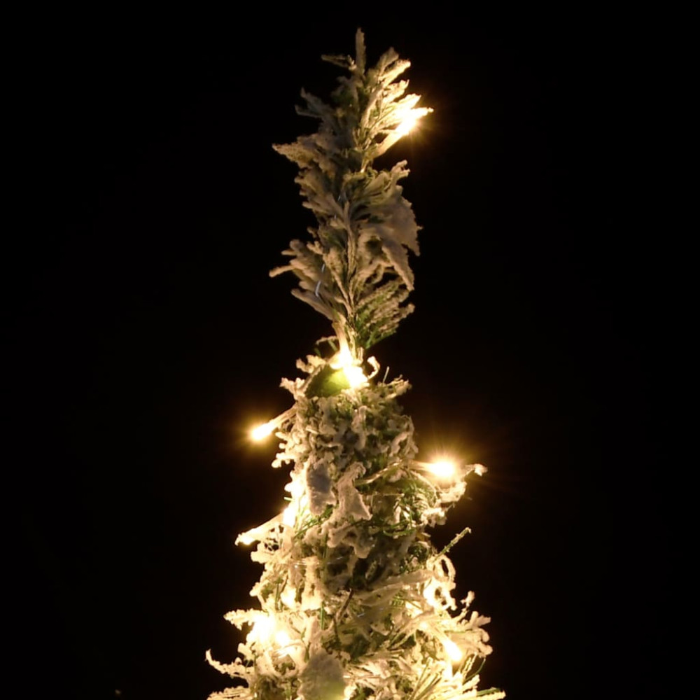 Produktbild för Plastgran pop-up med snö 100 LED 150 cm
