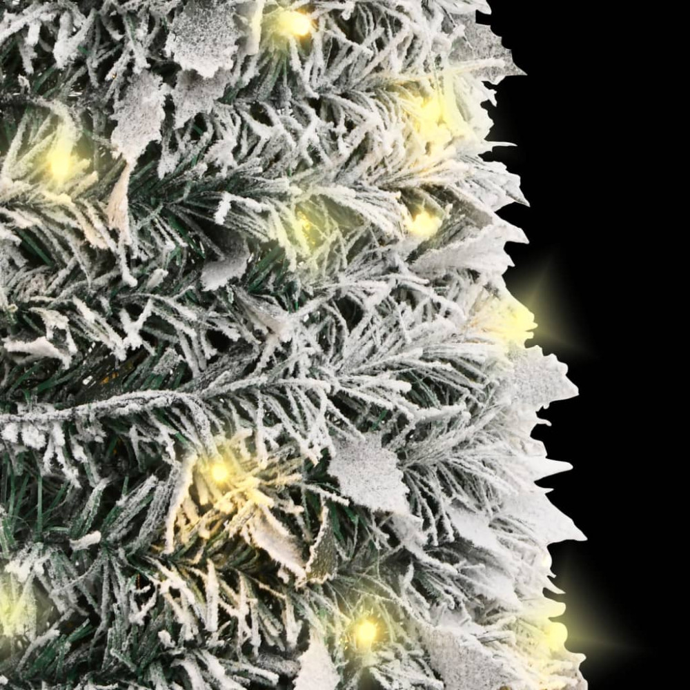 Produktbild för Plastgran pop-up med snö 100 LED 150 cm
