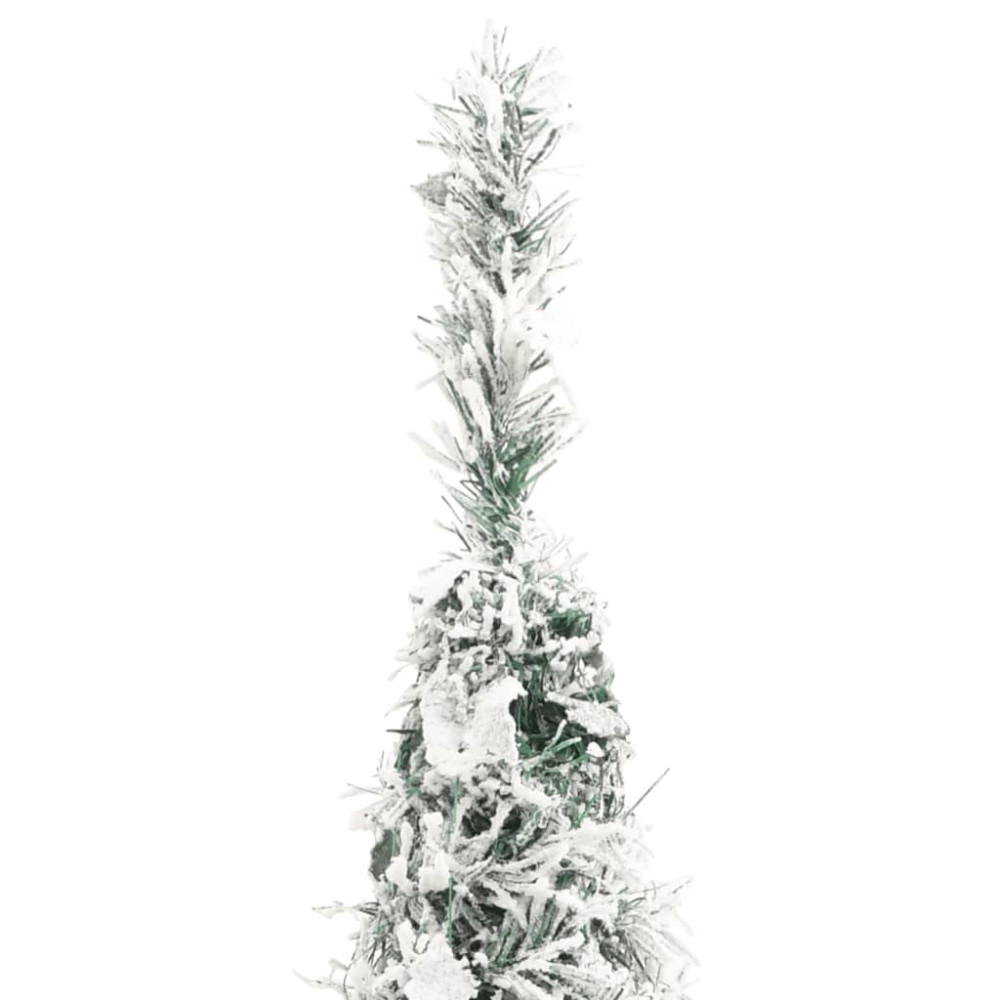 Produktbild för Plastgran pop-up med snö 100 LED 150 cm