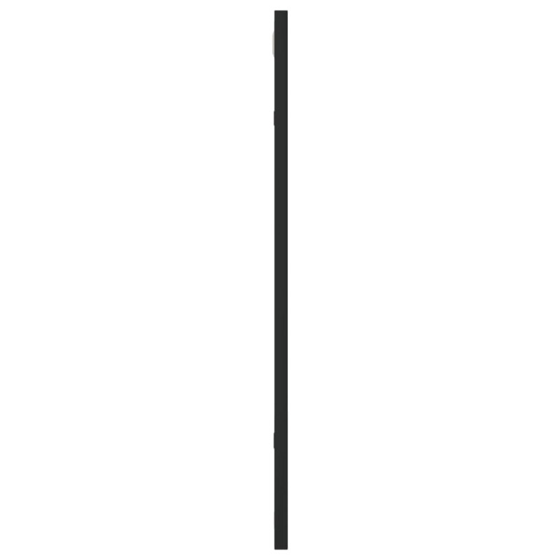 Produktbild för Väggspegel svart 50x60 cm rektangulär järn