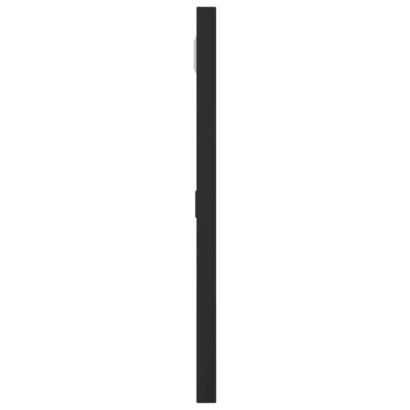Produktbild för Väggspegel svart 30x30 cm fyrkantig järn