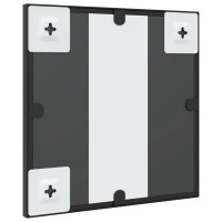Miniatyr av produktbild för Väggspegel svart 30x30 cm fyrkantig järn