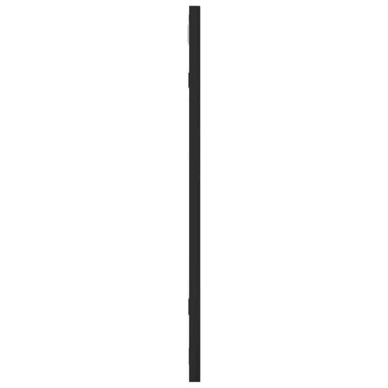 Produktbild för Väggspegel svart 50x50 cm fyrkantig järn