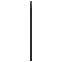 Produktbild för Väggspegel svart 100x50 cm bågformad järn