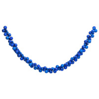 Produktbild för Girlang julkulor blå 175 cm polystyren