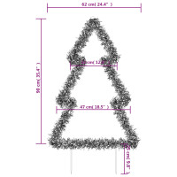 Produktbild för Julträd med spett 115 LEDs 90 cm