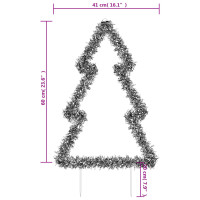 Produktbild för Julträd med spett 80 LEDs 60 cm