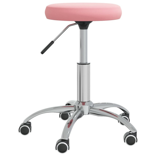 vidaXL Massagepall rosa sammet