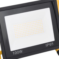 Produktbild för Strålkastare med handtag 100 W LED varmvit