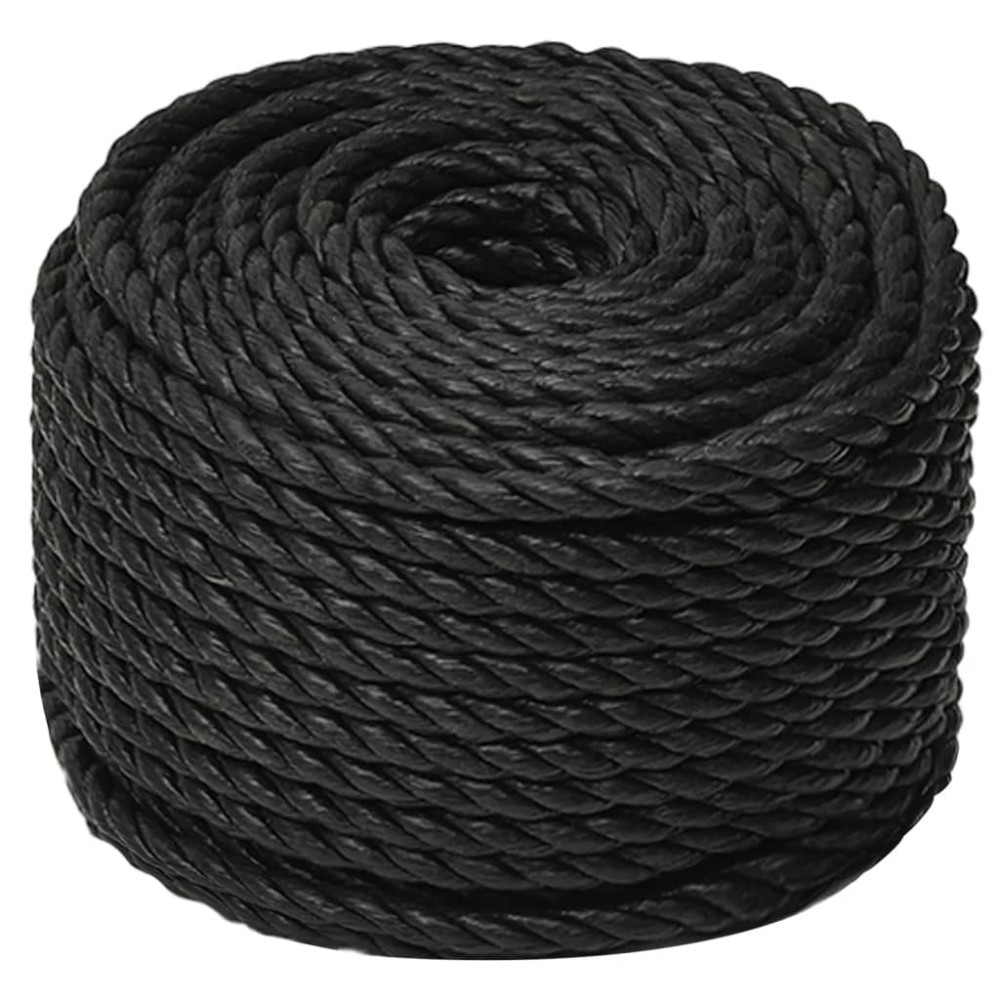 Produktbild för Rep svart 12 mm 25 m polypropen