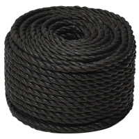 Produktbild för Rep svart 12 mm 25 m polypropen