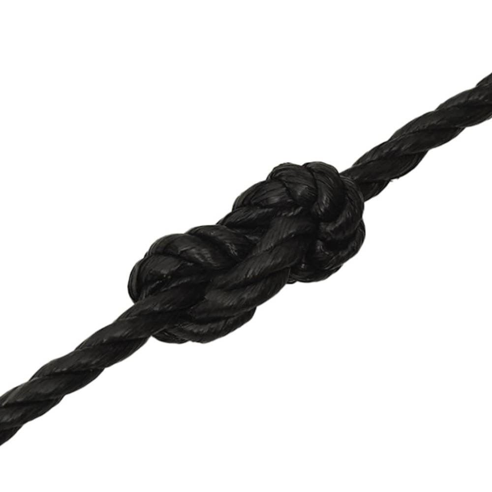 Produktbild för Rep svart 12 mm 25 m polypropen