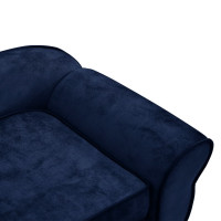 Produktbild för Hundsoffa blå 72x45x30 cm plysch