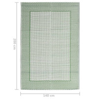 Produktbild för Utomhusmatta grön 140x200 cm PP