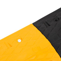 Produktbild för Farthinder 5 st gul och svart 97x32,5x4 cm gummi