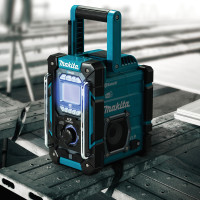 Miniatyr av produktbild för Makita DMR301 radioapparater Bärbar Digital Svart, Turkosblå