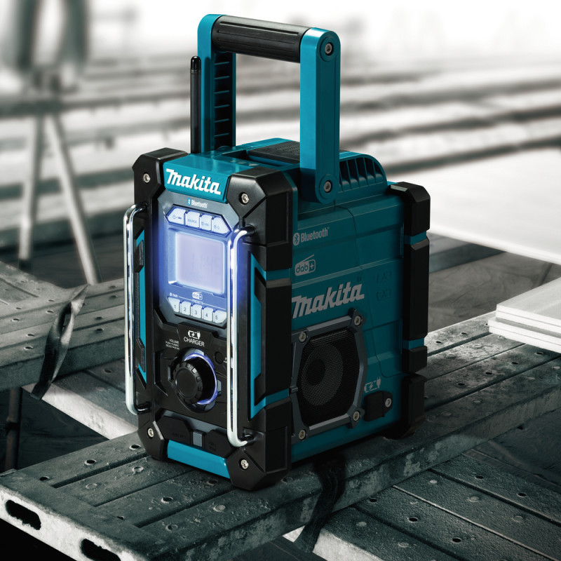 Produktbild för Makita DMR301 radioapparater Bärbar Digital Svart, Turkosblå