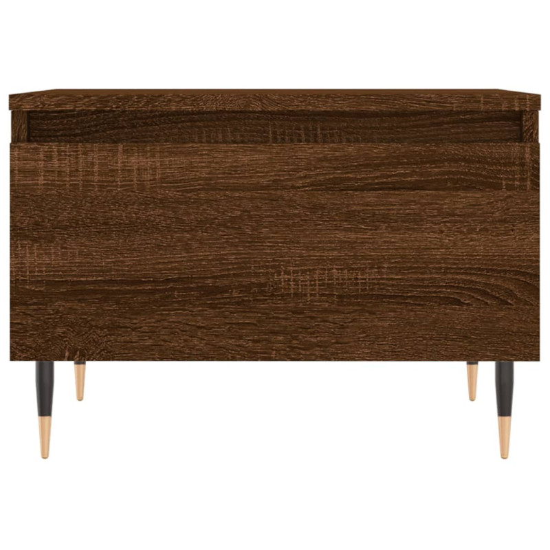 Produktbild för Soffbord 2 st brun ek 50x46x35 cm konstruerat trä