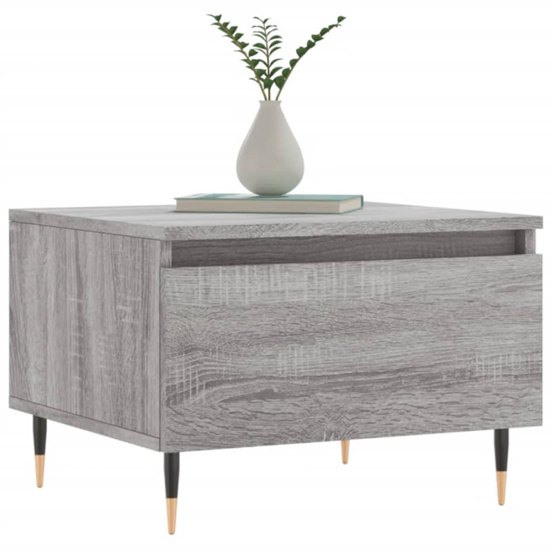 Produktbild för Soffbord 2 st grå sonoma 50x46x35 cm konstruerat trä