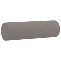 Produktbild för 2-sits soffa med prydnadskuddar taupe 140 cm tyg