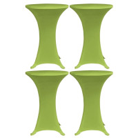 Produktbild för Bordsöverdrag 4 st 60 cm stretch grön