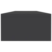 Produktbild för Skärmställ grå 100x24x13 cm konstruerat trä